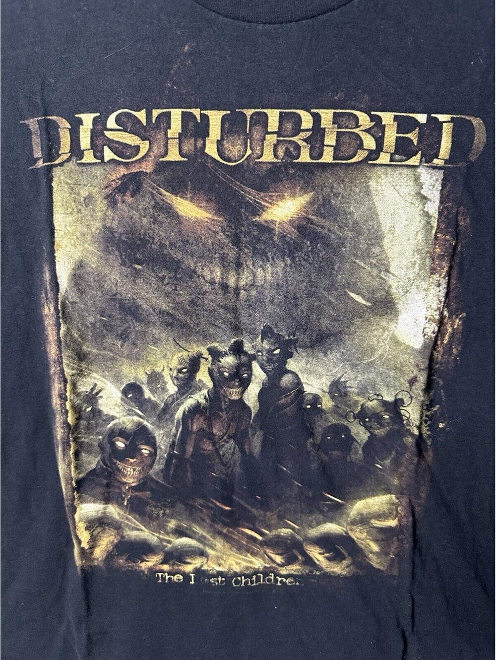 Disturbed The Lost Children Band T Shirt XL Black Heavy Metal Rock Graphic Tee